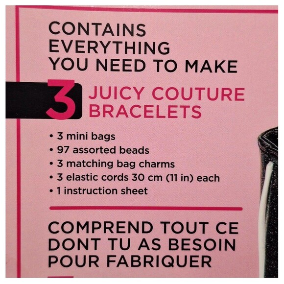 Make It Real Juicy Couture DIY Collectible Bracelet Set Mini Bags Jewelry Craft - Picture 3 of 6
